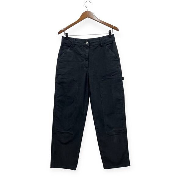 Wilfred Free Washed Black High Rise Cargo Pants size 8 - Picture 2 of 7